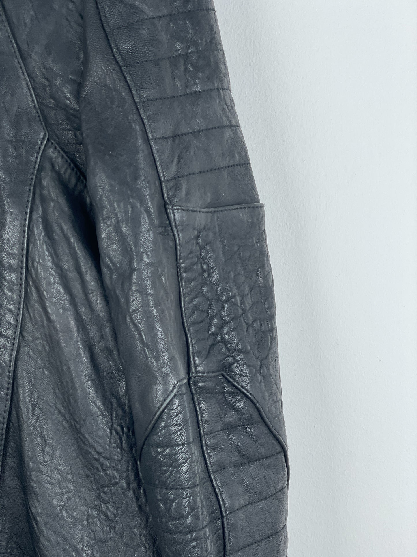 Balmain x H&M AW15 Double-Zipper Biker Leather Jacket