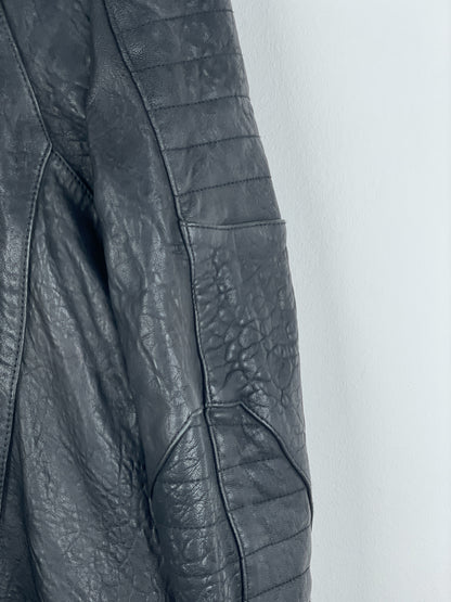 Balmain x H&M AW15 Double-Zipper Biker Leather Jacket
