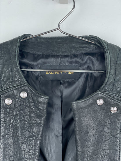 Balmain x H&M AW15 Double-Zipper Biker Leather Jacket