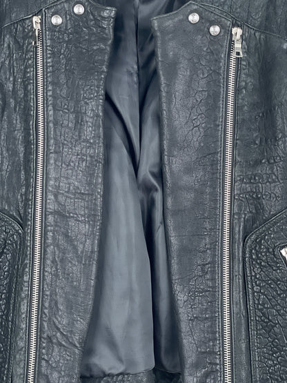Balmain x H&M AW15 Double-Zipper Biker Leather Jacket