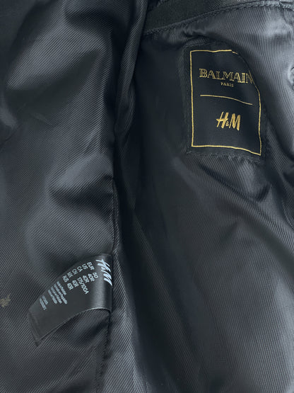 Balmain x H&M AW15 Double-Zipper Biker Leather Jacket