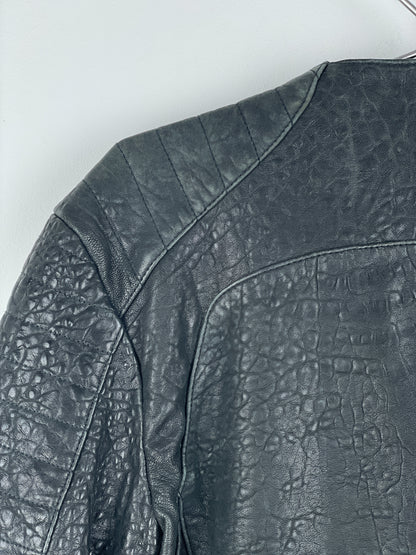 Balmain x H&M AW15 Double-Zipper Biker Leather Jacket
