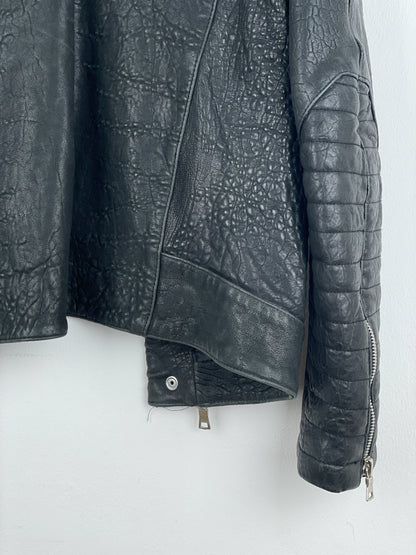 Balmain x H&M AW15 Double-Zipper Biker Leather Jacket