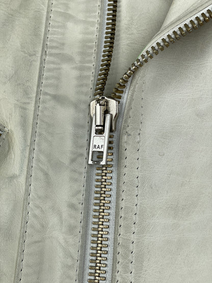 RAF by Raf Simons AW05 Sleeveless Leather Moto Biker Vest