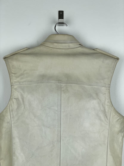 RAF by Raf Simons AW05 Sleeveless Leather Moto Biker Vest