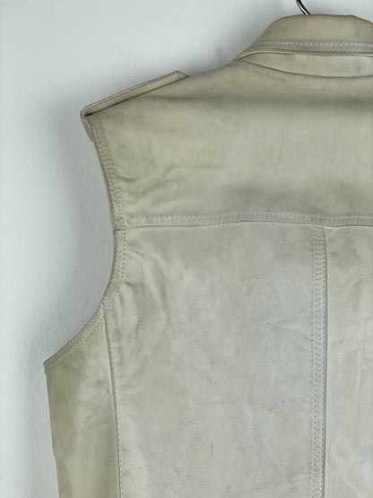 RAF by Raf Simons AW05 Sleeveless Leather Moto Biker Vest