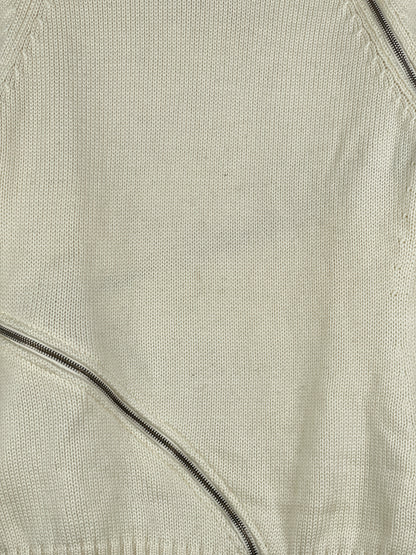 Dolce & Gabbana AW03 Spiral-Zip Knit Sweater