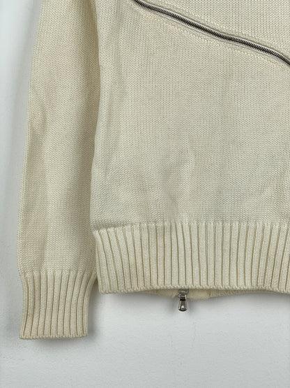Dolce & Gabbana AW03 Spiral-Zip Knit Sweater