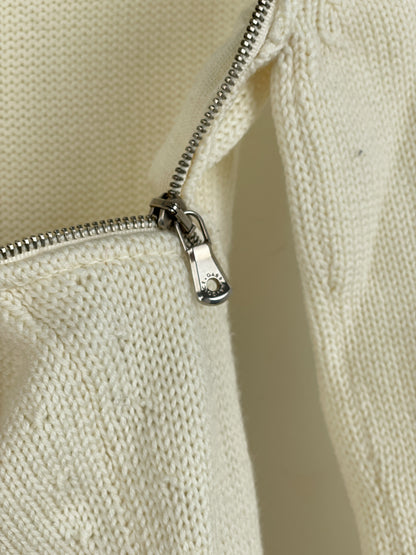 Dolce & Gabbana AW03 Spiral-Zip Knit Sweater