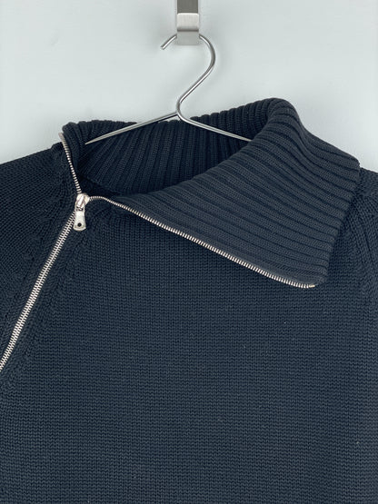 Dolce & Gabbana AW03 Spiral Zip Knit Turtleneck Sweater