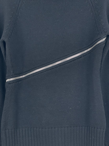 Dolce & Gabbana AW03 Spiral Zip Knit Turtleneck Sweater