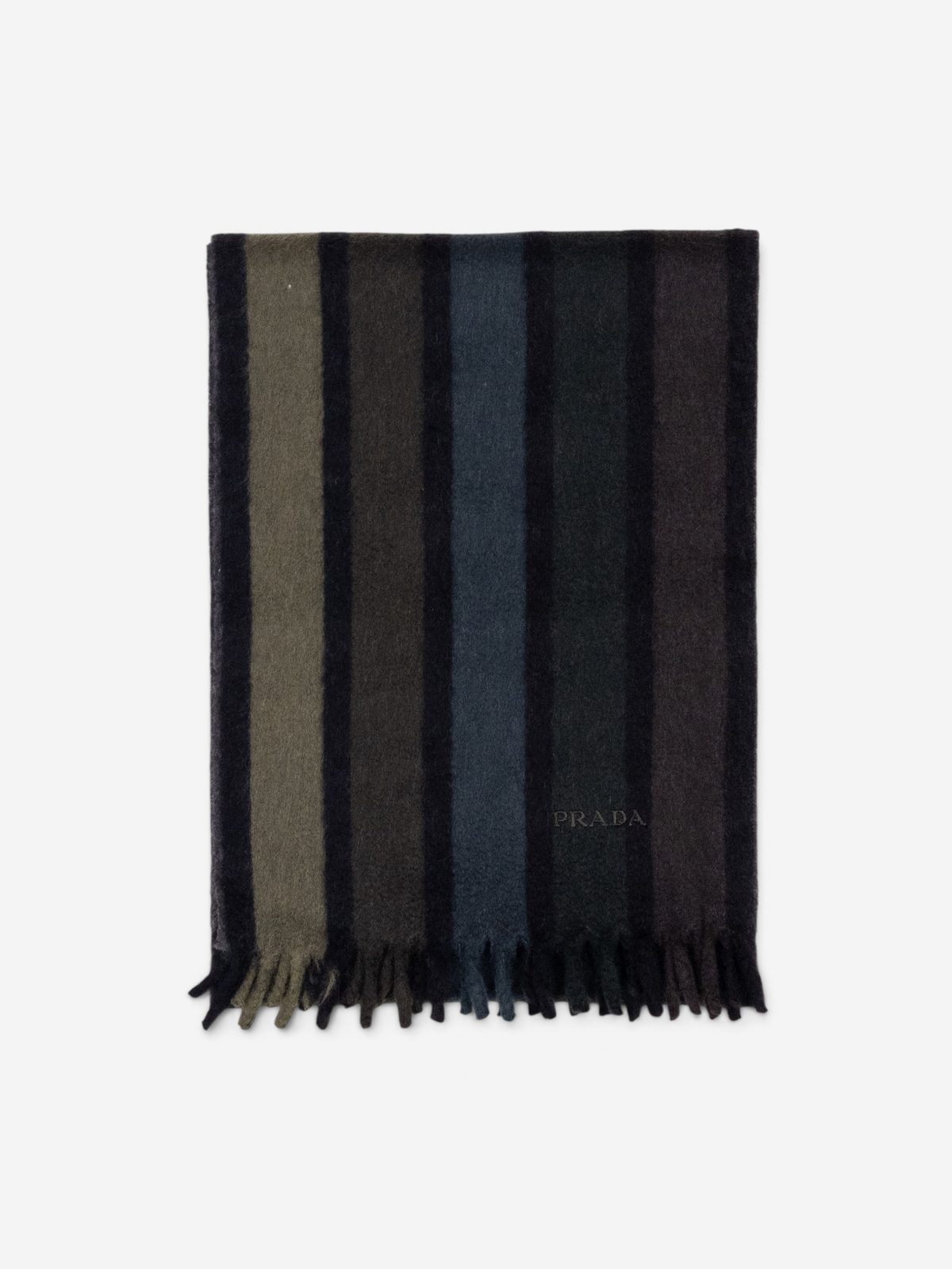 Prada AW07 Fuzzy Striped Scarf – photo 4