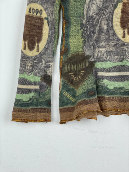Jean Paul Gaultier SS94 'Les Tatouages' Banknote Turtleneck Sweater