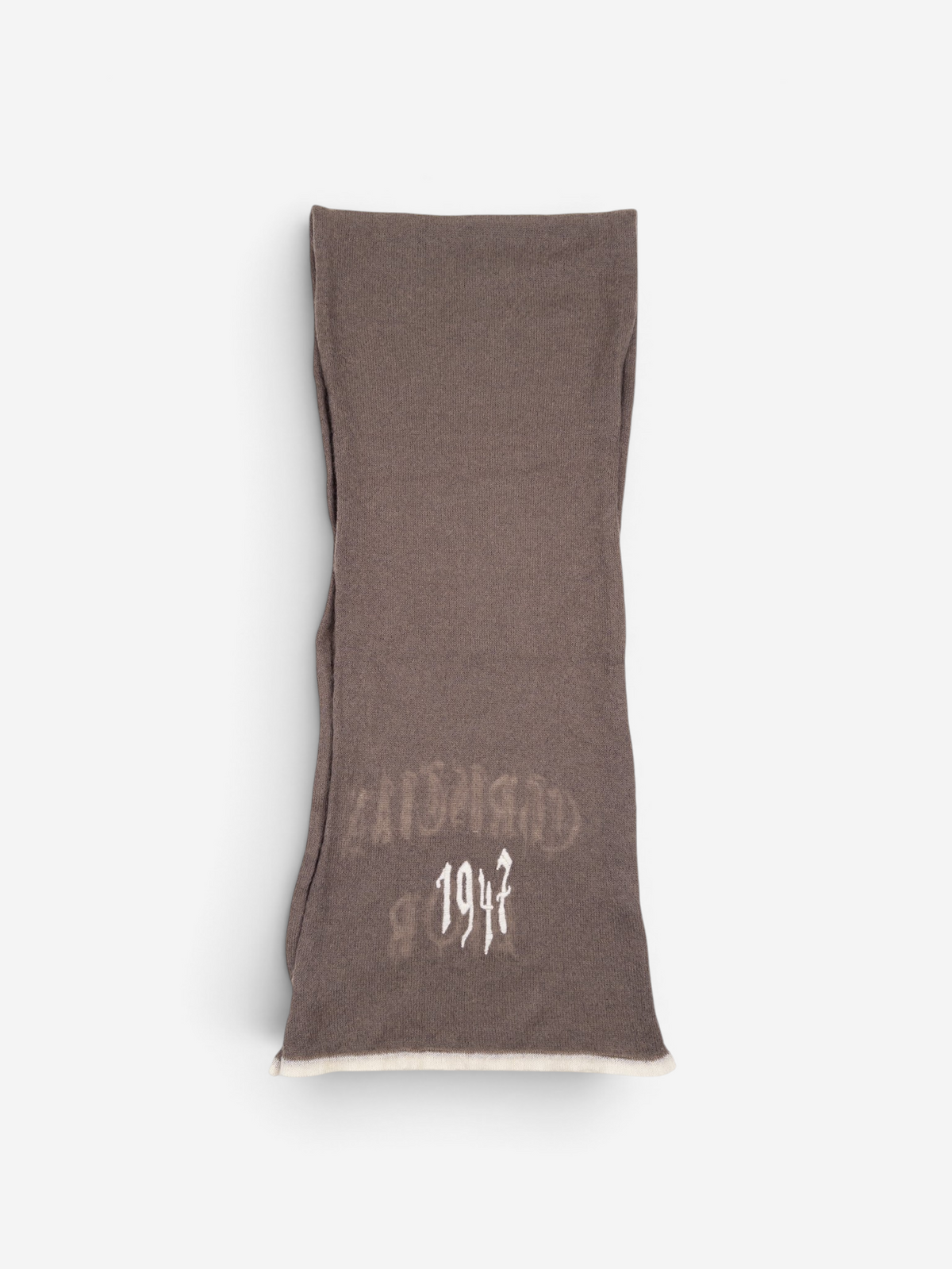 Dior by Galliano SS02 Fuzzy ‘Gothic’ Logo Embroidery Scarf – photo 3