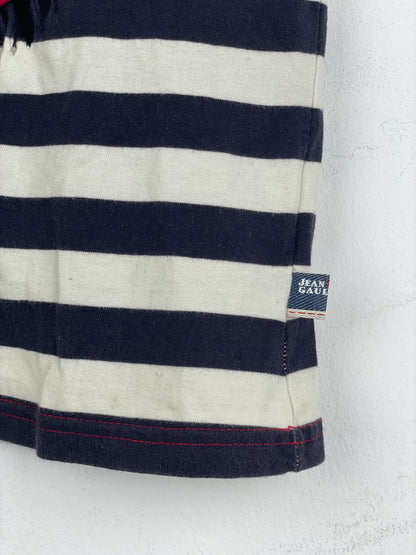 Jean Paul Gaultier 1990s Sailor-Striped Anchor Cutout T-Shirt