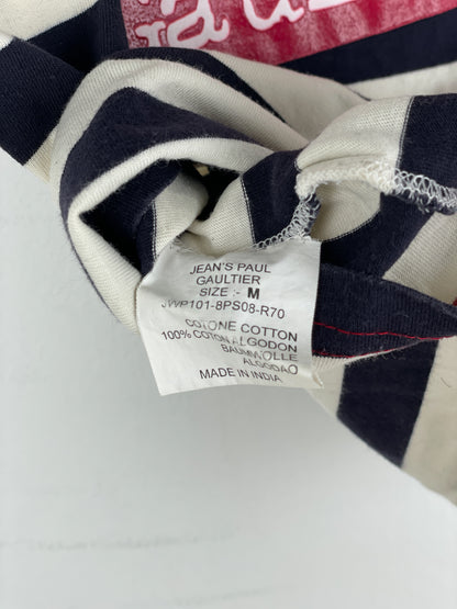 Jean Paul Gaultier 1990s Sailor-Striped Anchor Cutout T-Shirt
