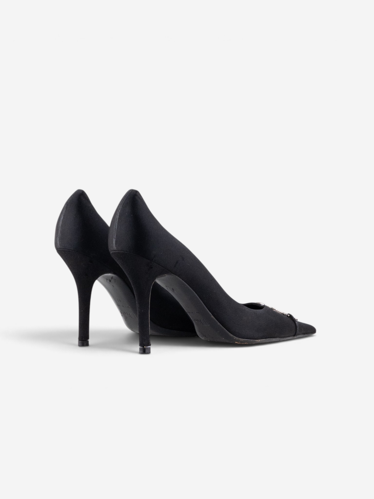 Dior by Galliano AW04 ‘I Love Dior’ Rhinestone Velvet Pump Heels – photo 3