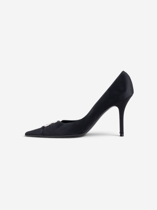 Dior by Galliano AW04 ‘I Love Dior’ Rhinestone Velvet Pump Heels – photo 5
