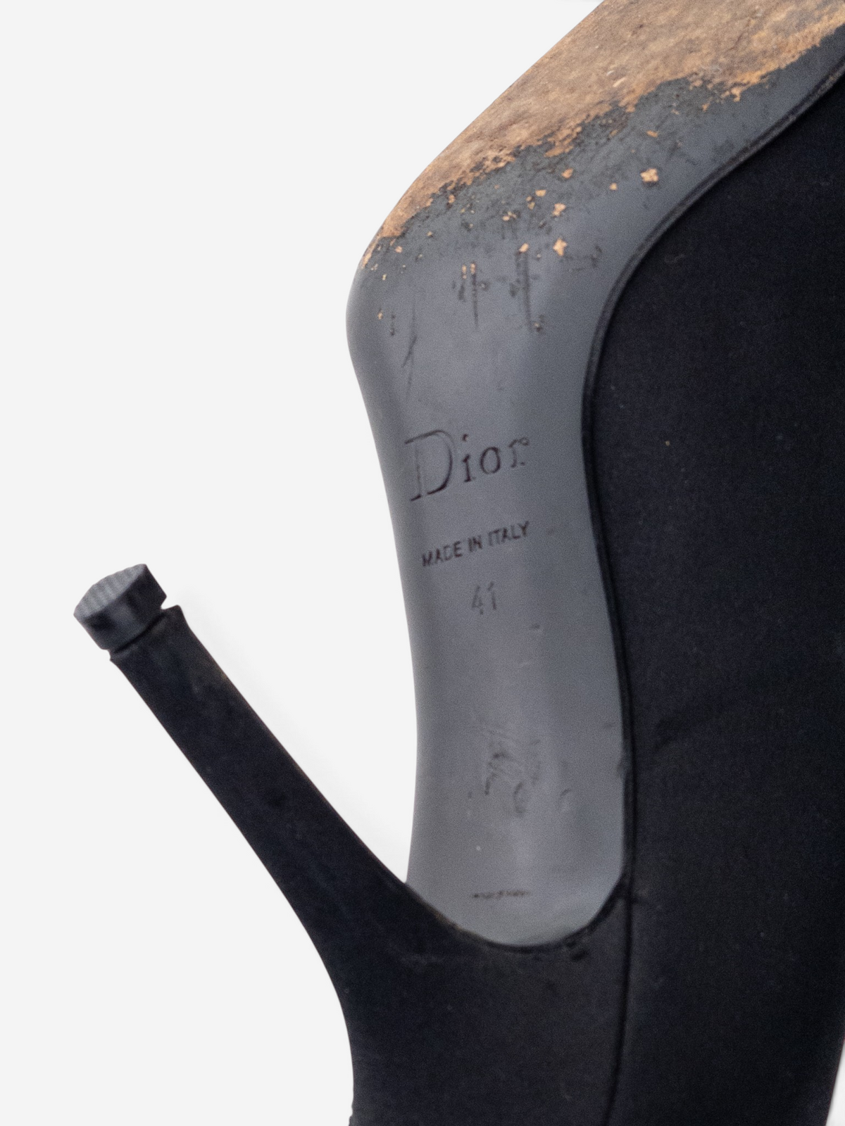 Dior by Galliano AW04 ‘I Love Dior’ Rhinestone Velvet Pump Heels – photo 9
