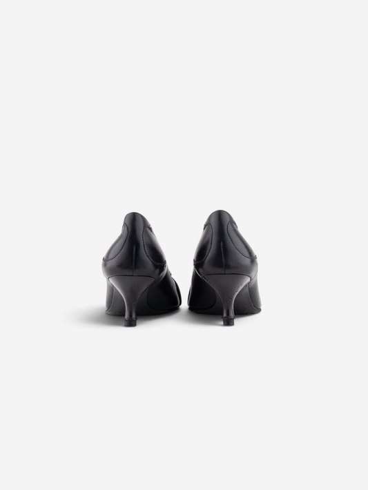 Prada 2000s Square-Toe Large Buckle Kitten-Heel Pumps – photo 4
