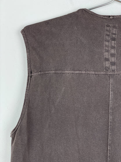 Rick Owens DRKSDHW SS13 'Island' Geometric Panel Tank Top