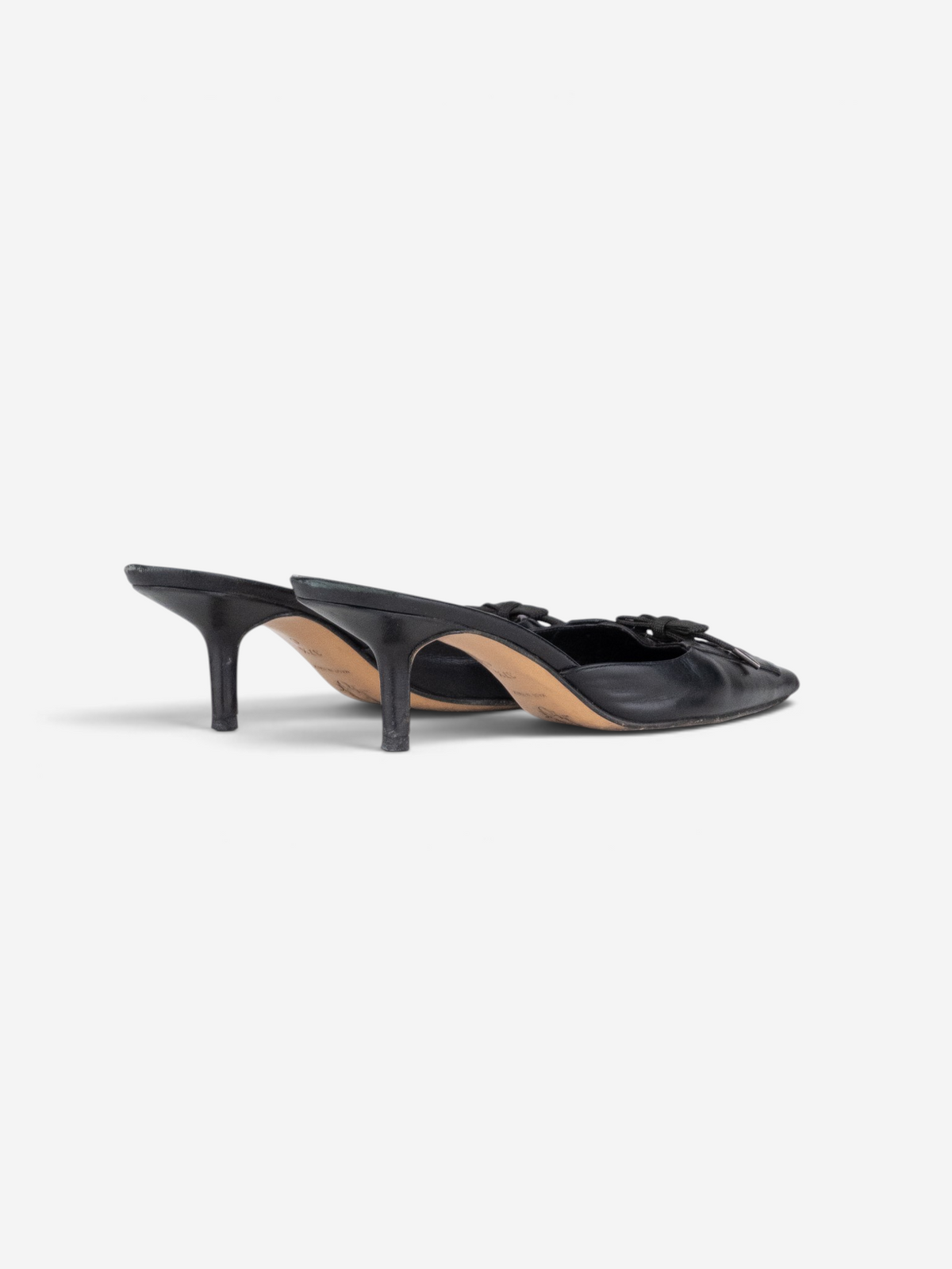 Dior by Galliano SS02 Lace-Up Corset Kitten Heel Mules – side view