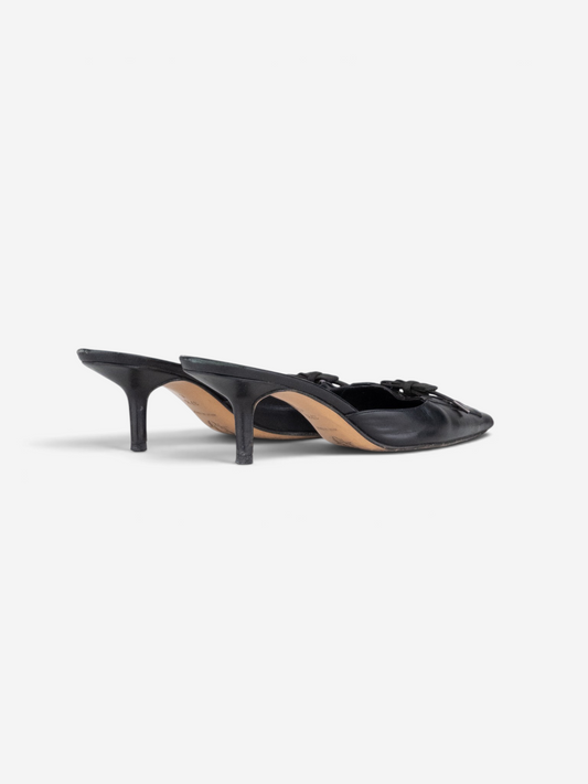 Dior by Galliano SS02 Lace-Up Corset Kitten Heel Mules – side view