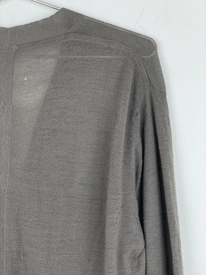 Rick Owens SS12 'Naska' Longline Bamboo Cardigan