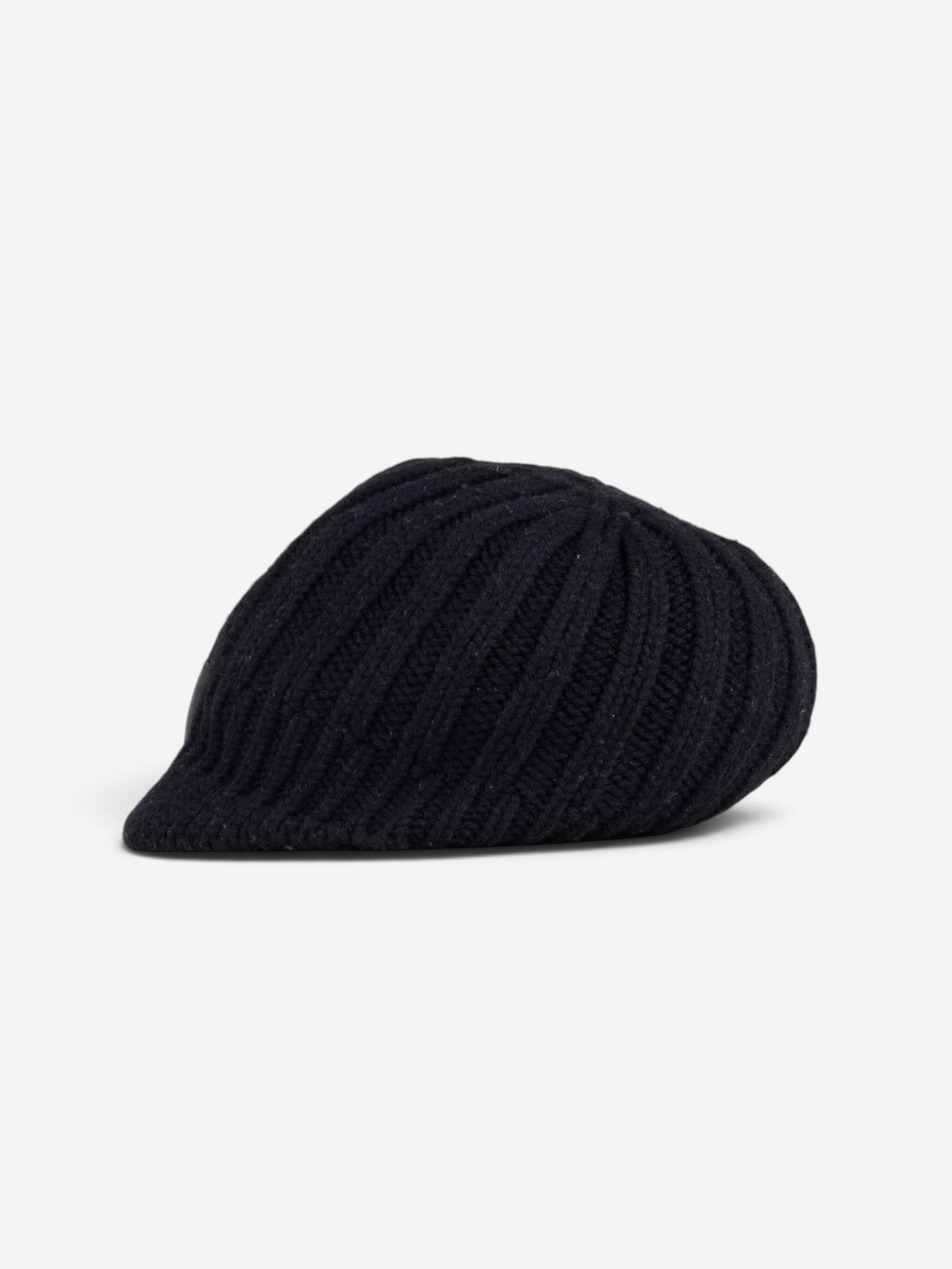 Dior Homme Leather Logo Patch Visor Knit Beanie – photo 3