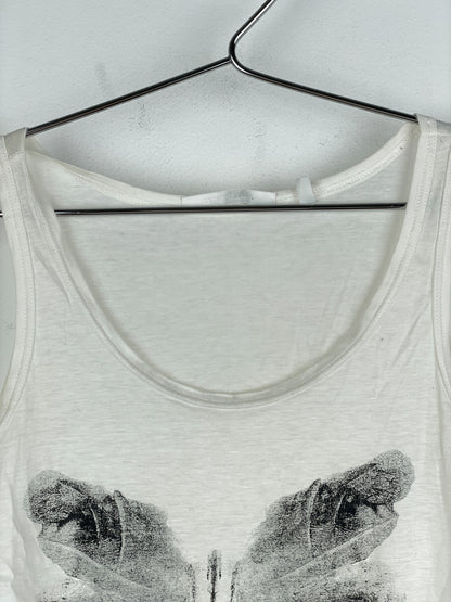 Helmut Lang SS02 Rorschach Butterfly Print Tank Top