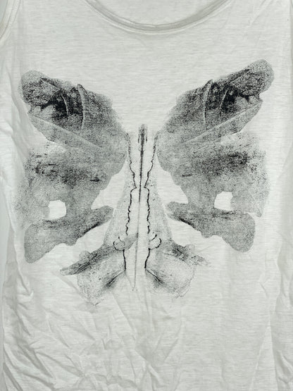 Helmut Lang SS02 Rorschach Butterfly Print Tank Top