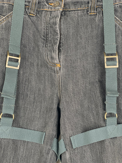 Dolce & Gabbana AW03 Bondage Harness Denim Jeans
