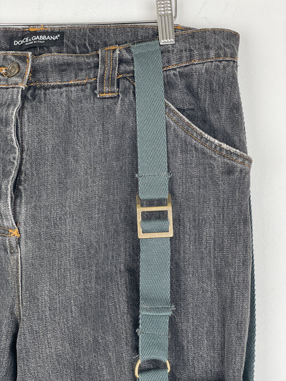 Dolce & Gabbana AW03 Bondage Harness Denim Jeans