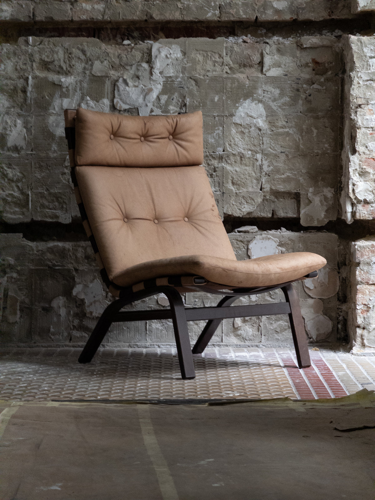 Farstrup 1970s Leather Lounge Chair