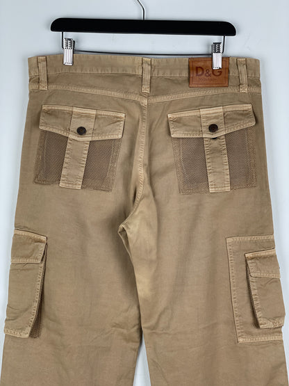 Dolce & Gabbana SS03 Multi-Pocket Parachute Cargo Pants