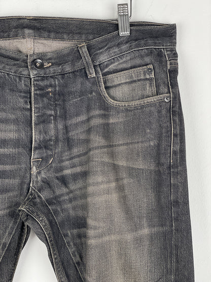 Rick Owens DKRSHDW AW14 'Moody' Detroit Cut Denim Jeans