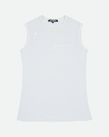 Raf Simons SS05 Texas Pieces Jersey Tank-Top blue M