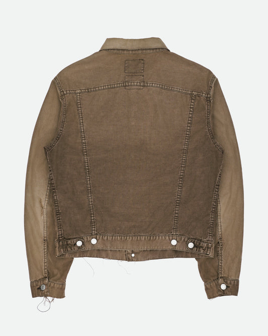 Helmut Lang Jeans SS99 Distressed Corduroy Trucker-Jacket