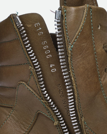 Rick Owens SS16 Cyclops Geobaskets 40 palm green