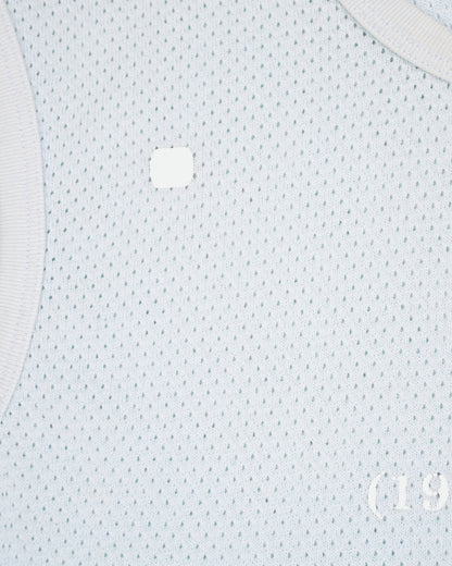 Raf Simons SS05 Texas Pieces Jersey Tank-Top blue M