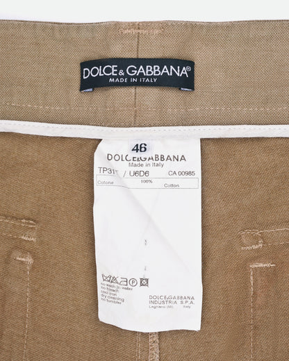 Dolce & Gabbana AW03 Side-Lace Bondage Cargo Pants