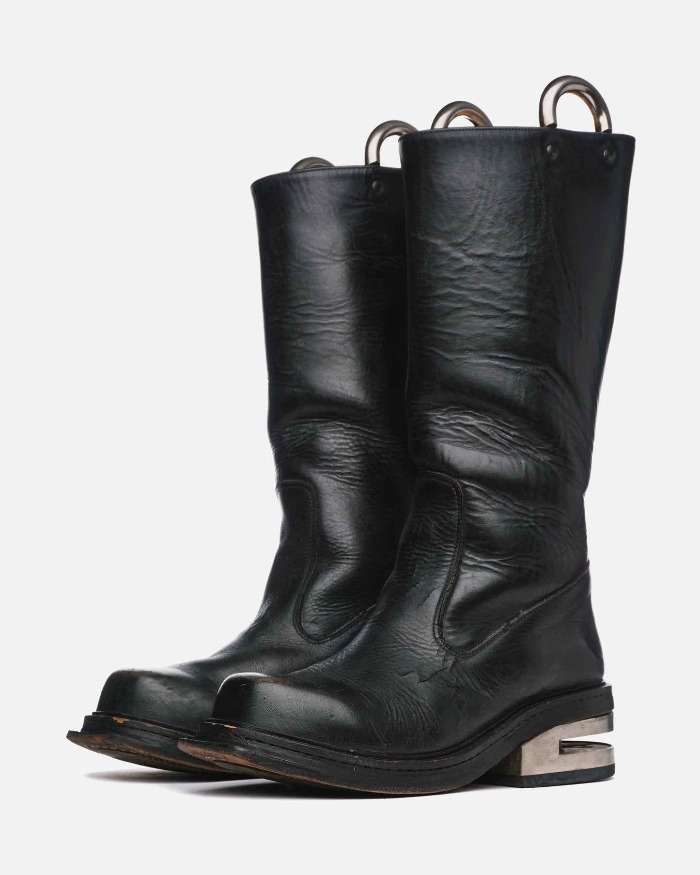 Dirk Bikkembergs Metal-Heel Thigh-High Boots