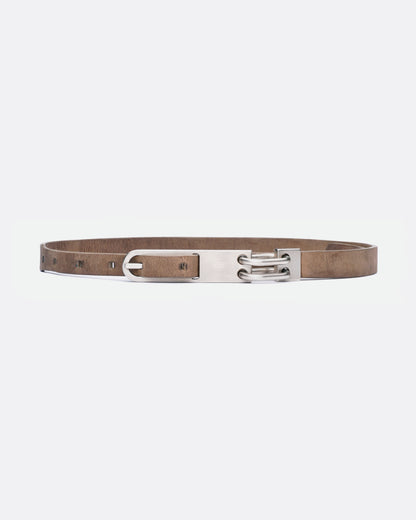 Rick Owens FW20 Performa Tongue Belt champagne