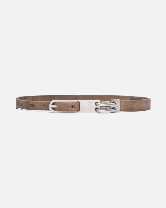 Rick Owens FW20 Performa Tongue Belt champagne