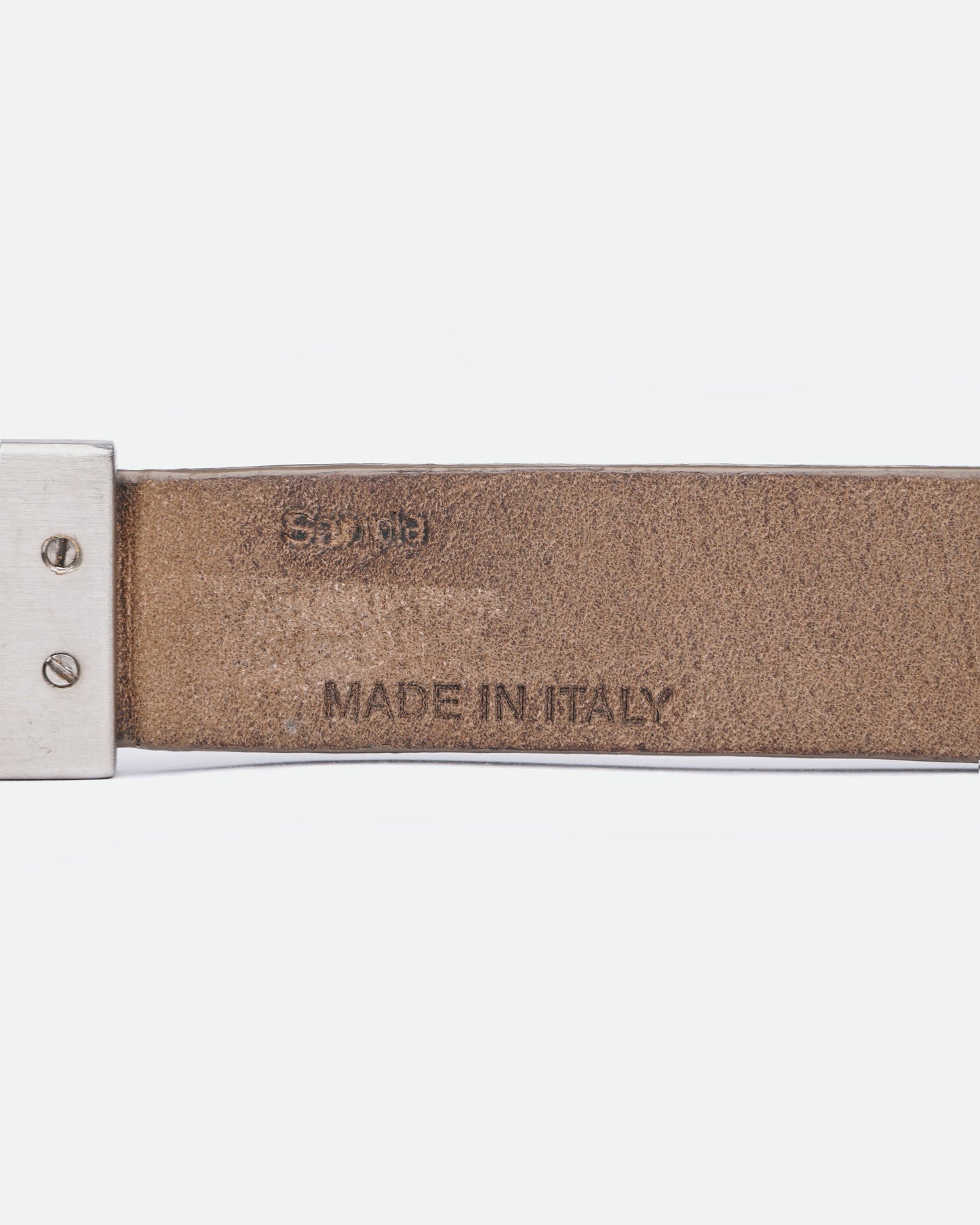 Rick Owens FW20 Performa Tongue Belt champagne