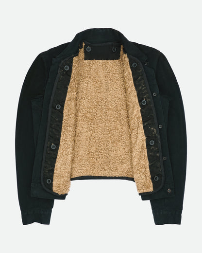 Rick Owens SLAB Sherpa-Lined Denim Jacket
