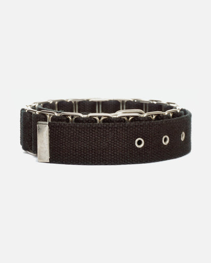 Helmut Lang AW98 Chain Canvas Belt black