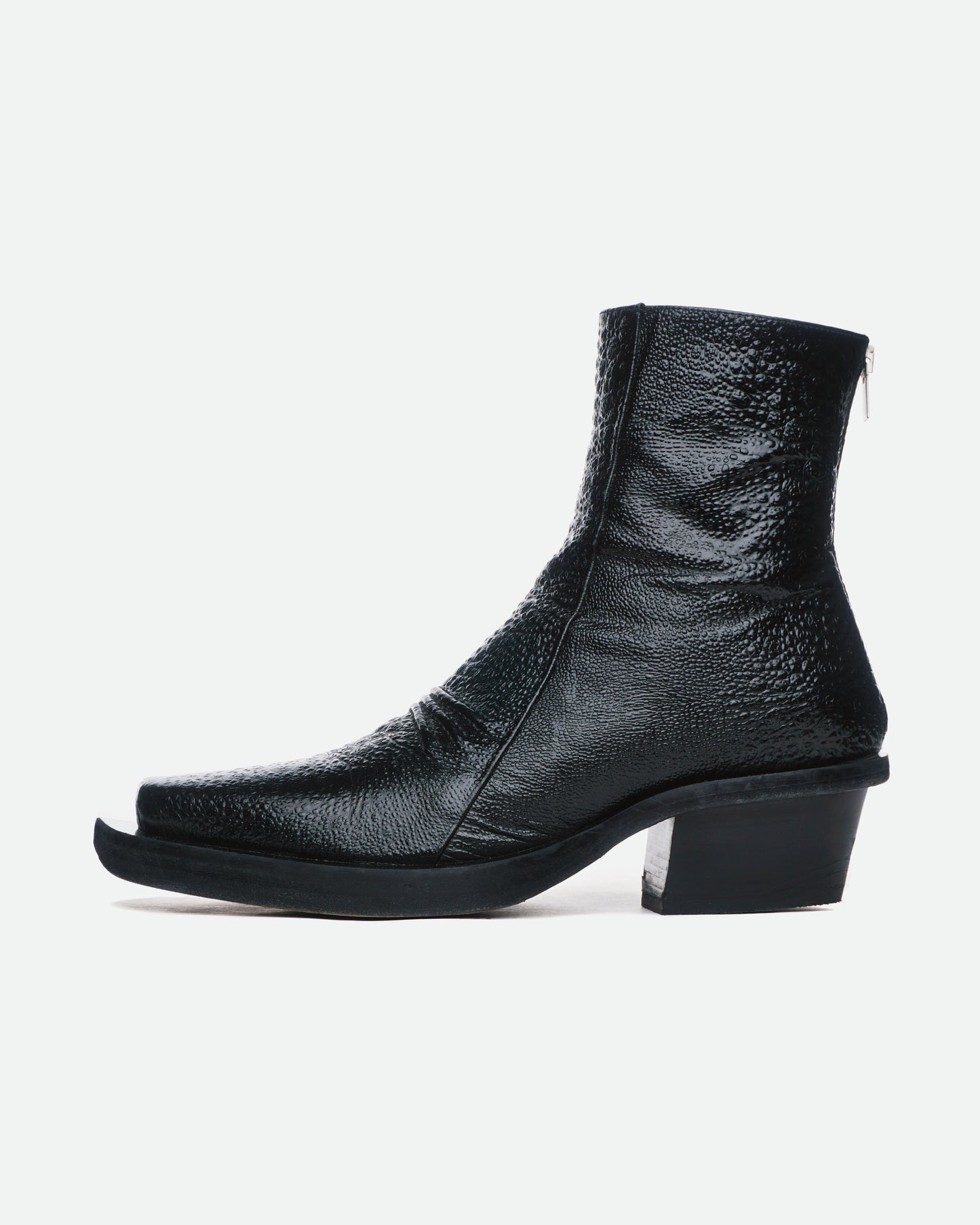 1070 ALYX 9SM Leather Toad Print Leone Boots