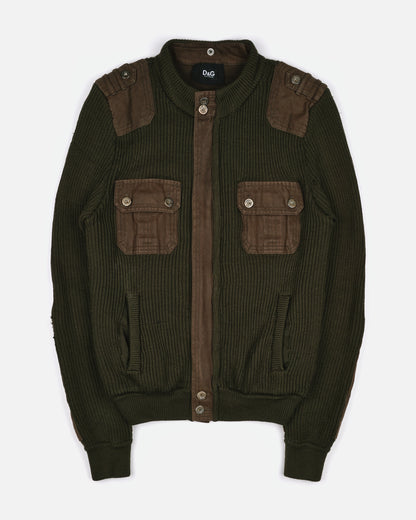 Dolce & Gabbana D&G Reconstructed Military Knit jacket