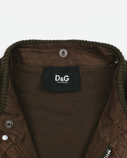 Dolce & Gabbana D&G Reconstructed Military Knit jacket